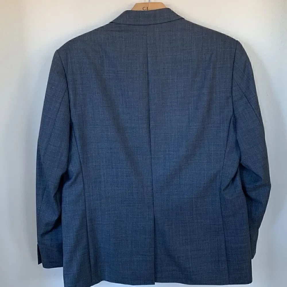 Lauren Ralph Lauren Mens 100% Wool Lanie Gray Blazer Jacket Sport Suit Coat 42 S